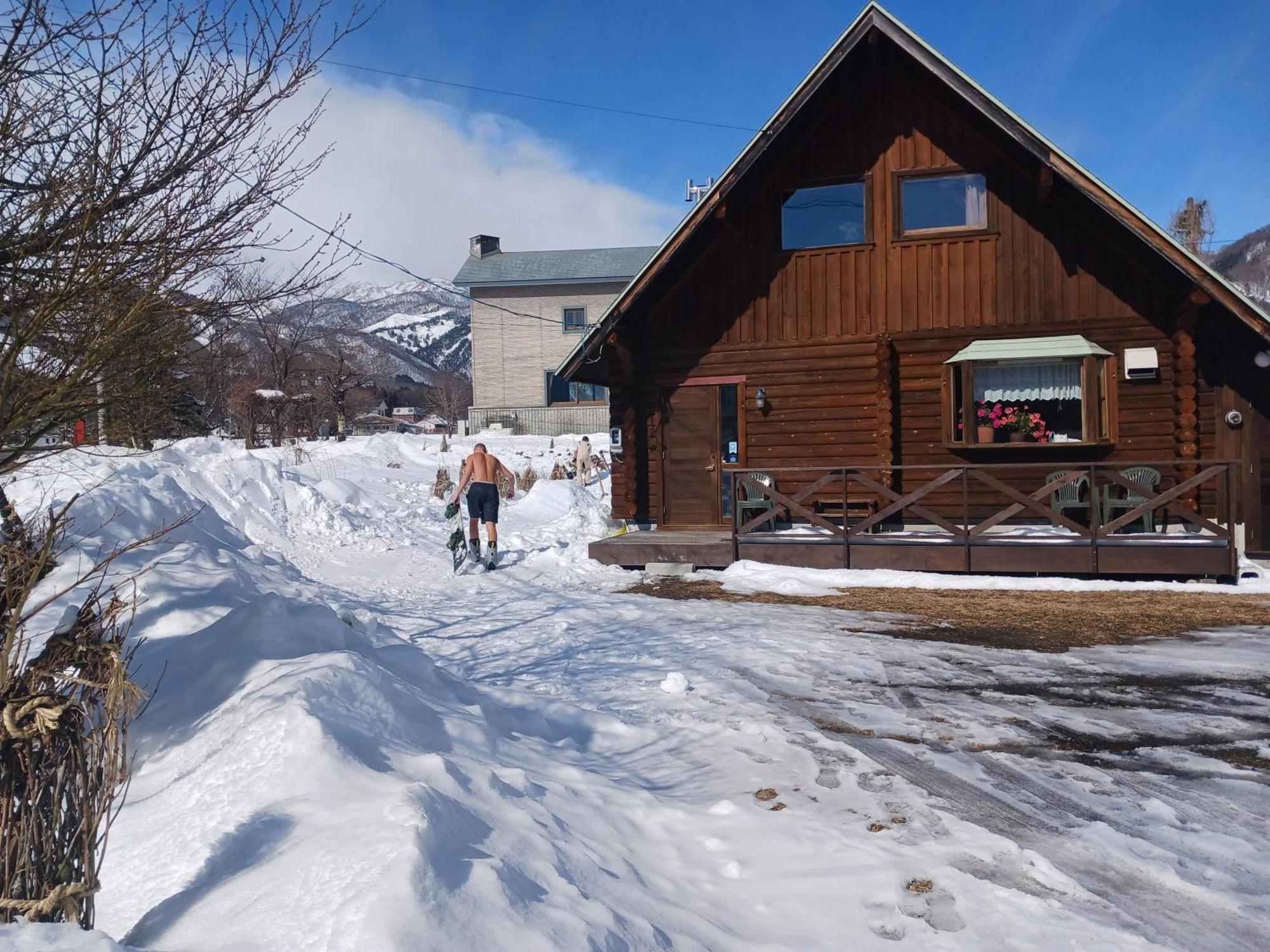 Log Cottage Villa Happo هاكوبا المظهر الخارجي الصورة